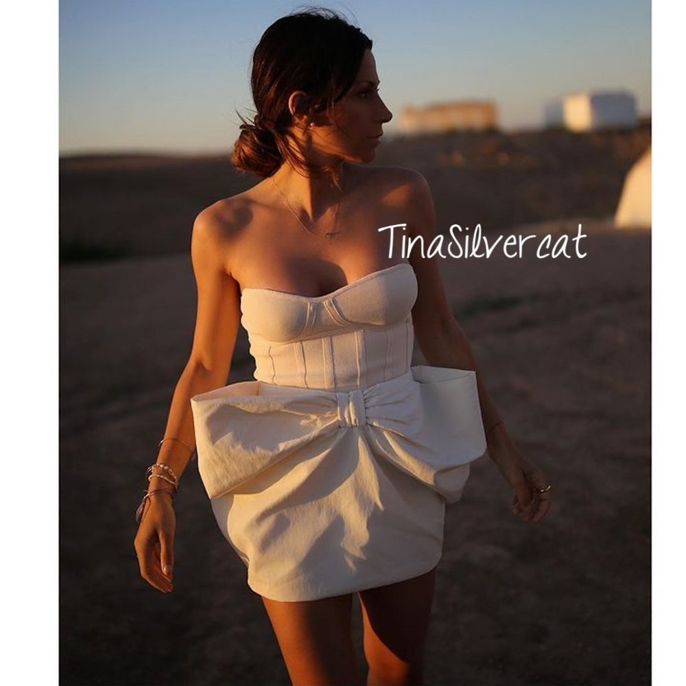 BLOGGER'S FAVE! Zara Voluminous Mini Skirt White Sz XS NWT - Picture 9 of 17